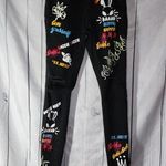 Red Fox  Graphic distressed Jeans Size 1 Photo 0