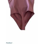 Velvet Rose swimsuit Pink Stretch V Neck Bikini Thong one piece New Sz medium Photo 3