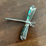 Dragonfly‎ Lapel Pin Jewelry, Silver & Abalone Brooch Photo 9
