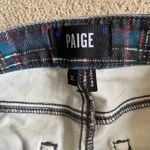 Paige  Hoxton crop plaid jeans Photo 2