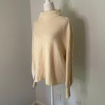 Nordstrom cream knit turtleneck wool & cashmere sweater size M Photo 4