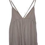 Free People  Clara Babydoll Pink Modal Pleated V-Neck Camisole Tank Top Size XS Photo 0