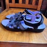 JSport Womens Kaia strappy cushioned walking hiking sandals purple/black 10 Purple Photo 1