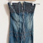 Jennifer Lopez Vintage Y2K Smocked Denim Jumpsuit Photo 2
