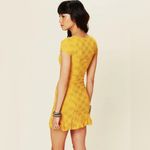 Free People Yellow Daisy Godet Lace Slip Dress Size XS Photo 2