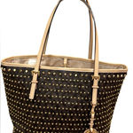 Michael Kors Jet Set Stud MK Signature Logo Travel Tote Photo 0