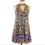 Buckle Blue Rain  Floral Tunic Sleeveless Dress Photo 0