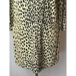 J.Crew J.‎ Crew Tan And Black Leopard Print Long Sleeve Pocket Front Shift Dress Size 4 Photo 6