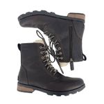 Sorel  Emilie Short Lace Cozy Waterproof Boots Brown Leather Women’s size 7.5 Photo 5