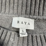 Cyrus RAYA by  Cable Knit Sweater Ruffle Longsleeve Heather Gray S Photo 10
