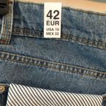 ZARA  high waisted cut off button fly denim sz 10 Photo 4