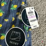 Karen Scott  Lemon Print Skort NEW Photo 1