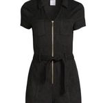 No Boundaries New  Black Gold Shorts Utility Jumpsuit Romper vacation resortwear Photo 2
