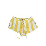 Free People hot hot hot shorts yellow white striped cotton boho mini shorts S Photo 2