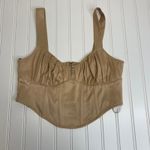 ZARA Satin Corset Nude Sz Small High Sides Photo 4