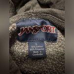 Jansport Monmouth Univesity grey drawstring sweatshirt with hood and front pocket size S Photo 3