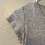 Brandy Melville ⭐️ gray v-neck cotton short sleeve shirt size one size Photo 2
