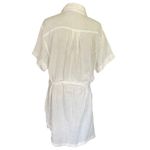 Weatherproof Vintage White Gauze Cotton Shirt Dress Size Large NWOT Photo 1