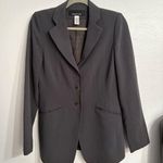 Jones New York Notch Collar Bi-Stretch Blazer | Suit Jacket | Grey | Size 4 Photo 0