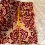 DKNY Linen/Cotton Floral Tapestry Pencil Skirt Knee Length Red Beige Size 14 Photo 7