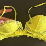 H&M  Neon Yellow Lace Bra 34A Photo 0