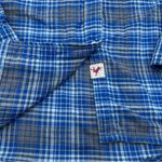 Stio Flannel Shirt Womens Size Med Blue Plaid Long Sleeve Dovetail Cabin Outdoor Photo 7