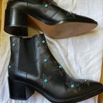 Valentino Garavani  Star studded black leather booties 38.5 Photo 14