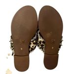 NWT Myra Fudge Flats Leather Textile Upper Leopard Animal Print Slide Sandals 9 Black Photo 10