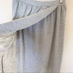 ASOS Light Grey Classic Soft Cotton High-Waisted High-Low Causal Wrap Skirt | 6 Photo 2