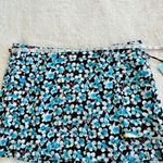 Target Future Collective Wrap Cargo Skirt Womens Size 12 Linen Blue Ditsy Floral NEW‎ Photo 8