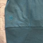 Athleta  Step Forward Short Sleeve Sweatshirt Tee Size Large Blue Soft Modal Photo 5