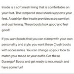 Durango  CRUSH ACCESSORIZED WESTERN BOOTS WOMEN'S Size 9.5M Photo 8