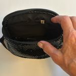 BLACK METAL MESH WAIST BELT BAG AWESOME FANNY PACK 8”X 3” VEGAN ADJUSTABLE STRAP Photo 4