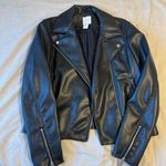 H&M  Moto Black Jacket Faux Leather Photo 0