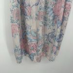 Unbranded Vintage Pink Blue Floral Nightgown Dress Lace Coquette Size Large Photo 2