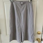Vintage Tan Jay Midi Skirt Size 12 Gray TanJay Business Wear Elastic Waist Photo 1