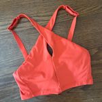 Athleta  Crossed Bikini Top Size XXS  Vermillion Orange Cup A-C UPF Protection Photo 2