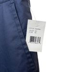 J.Crew NWT  Women’s Coated Cavalry Twill Blue Joggers Zip Open Bottom Legs Size 6 Photo 4