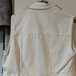 ZARA White Denim Vest Photo 1