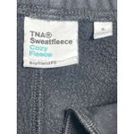 Aritzia  TNA Sweatfleece Black Boyfirnd Fit Elastic Waist Mini Sweat Shorts Sz S Photo 2