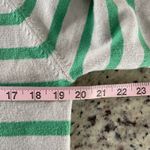 STITCHES + STRIPES Women's Striped Crewneck Sweater Size S Light Gray Green Knit Photo 5