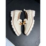 Vionic  Charm Cynthia Lug Sole Slip Cream Loafers Leather Shoes Womens Size 7.5 Photo 3