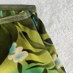 Vtg Y2K 2000s Small Slip Skirt Floral Lace Ruffle Boho Cottage Prairie Coquette Green Photo 3