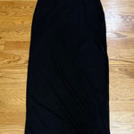 Princess Polly  Black Ribbed Sleeveless Maxi Dress Side Tie EU 40 US 8 Photo 0