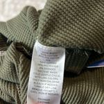 Abound Crewneck Cropped LS Waffle Top Color Olive Green Size XL NWT Photo 6