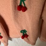 Luna Ivy: Pink Cherry Embellished Sweater Photo 13