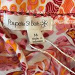 Poupette St. Barth NWT Laurie Beaded Abstract Mini Dress in Pink Mistral Medium Photo 5