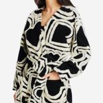 Farm Rio 's Wild Hearts wool blend coat with self tie belt NEW Photo 6