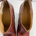 Nine West Womens Lottie Wedge Platform Shoes Zip Up Brown Leather Size 9.5M Photo 4