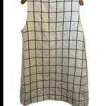 Sanctuary NWT WHITE PLAID SLEEVELESS JACKET SIZE LARGE (L8) Photo 3